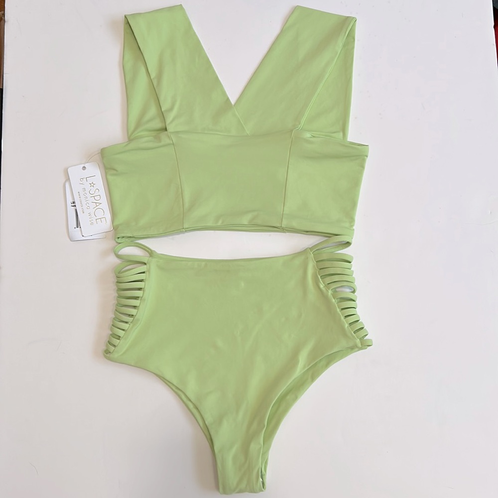 L*Space Womens Bikini Set Parker top Harrington bottom Swimwear Beachwear Small